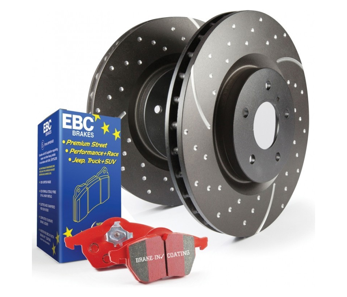 KIT CALÇOS TRAVÃO + DISCOS TRAVÃO EBC BRAKES DP31193C+GD1129 PD12KR117