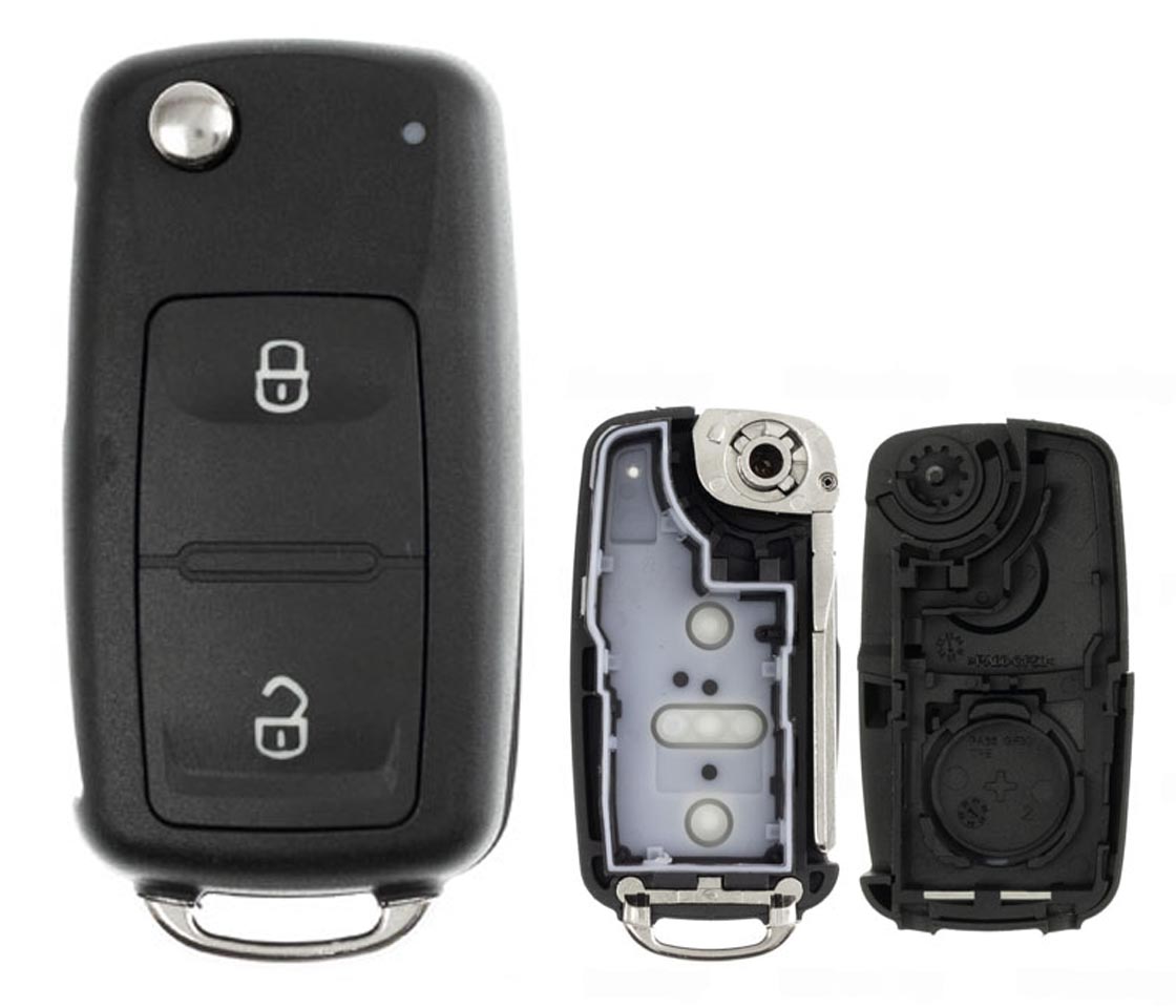 CARCAÇA CHAVE PARA VW 2 BOTÕES V66/HU66