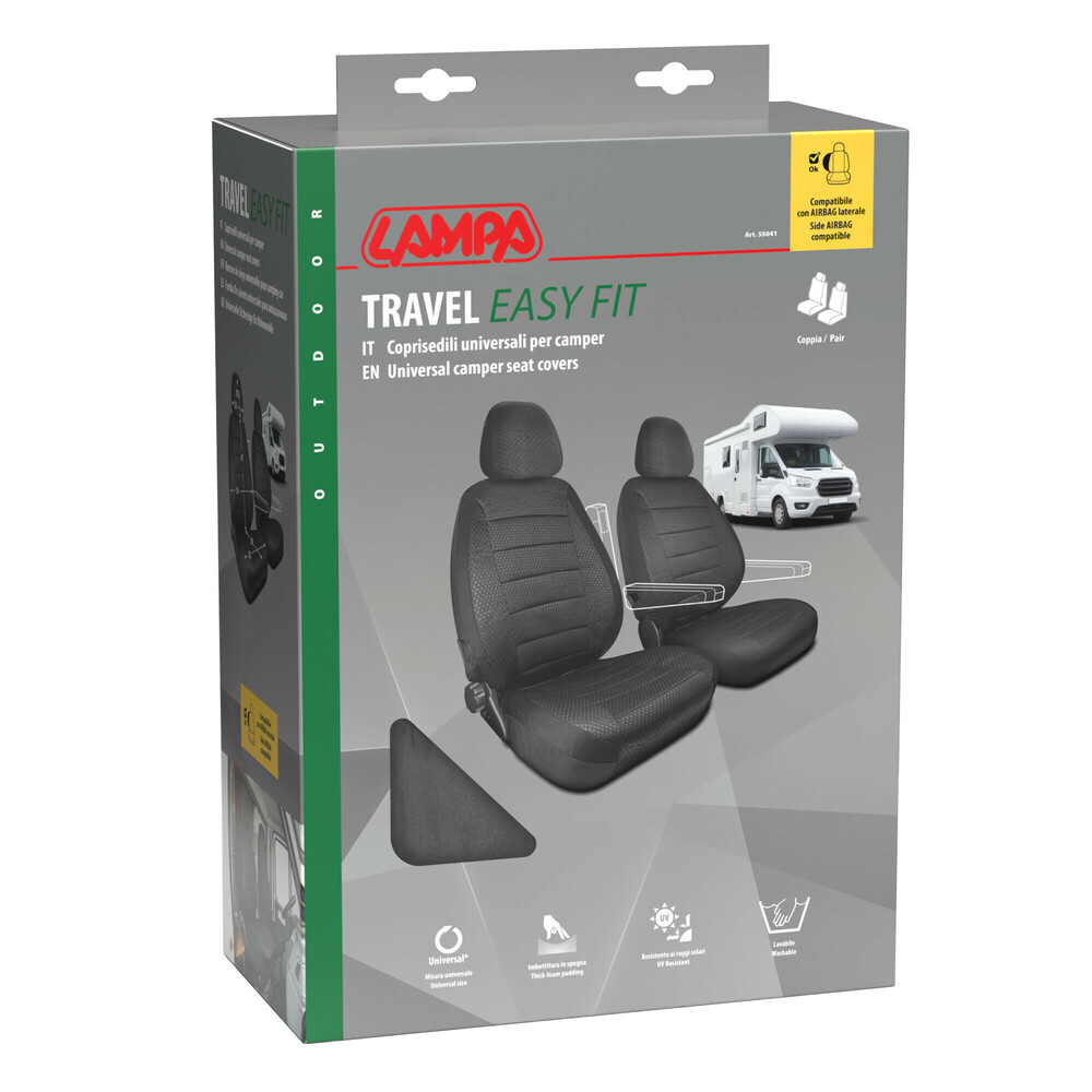 CAPAS DE BANCO PARA CARAVANAS 2 LUGARES TRAVEL EASY FIT PRETAS 55041 CAPAS DE BANCO PARA CARAVANAS 2 LUGARES TRAVEL EASY FIT PRETAS 55041
