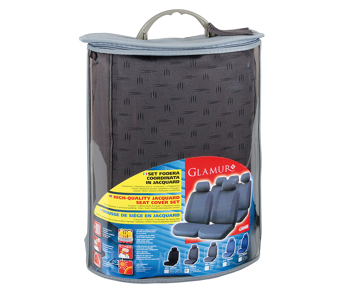 CAPAS DE BANCO PARA CARROS 5 LUGARES CINZA ANTRACITE 54926 LAMPA
