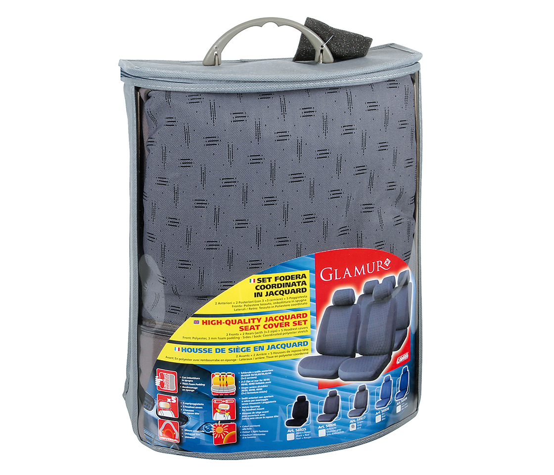 CAPAS DE BANCO PARA CARROS 5 LUGARES CINZA 54927 LAMPA