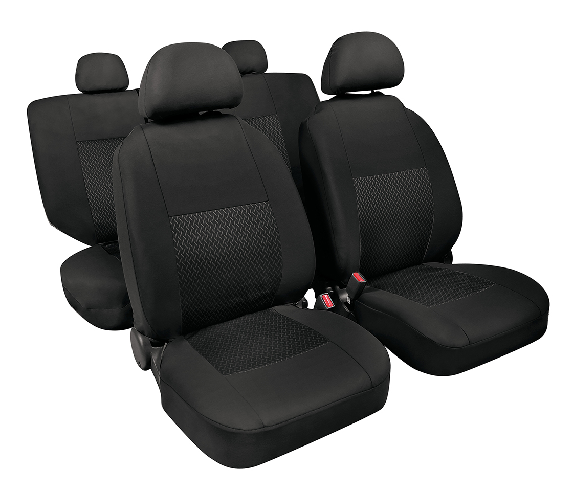 CAPAS DE BANCO PARA CARROS 5 LUGARES PRETAS LINEAR 54991 LAMPA