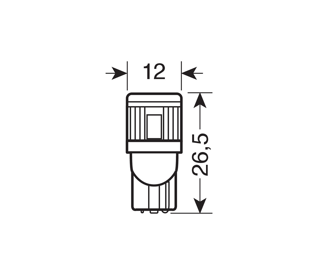 LAMPADA LED T10 5W 12V LAMPA