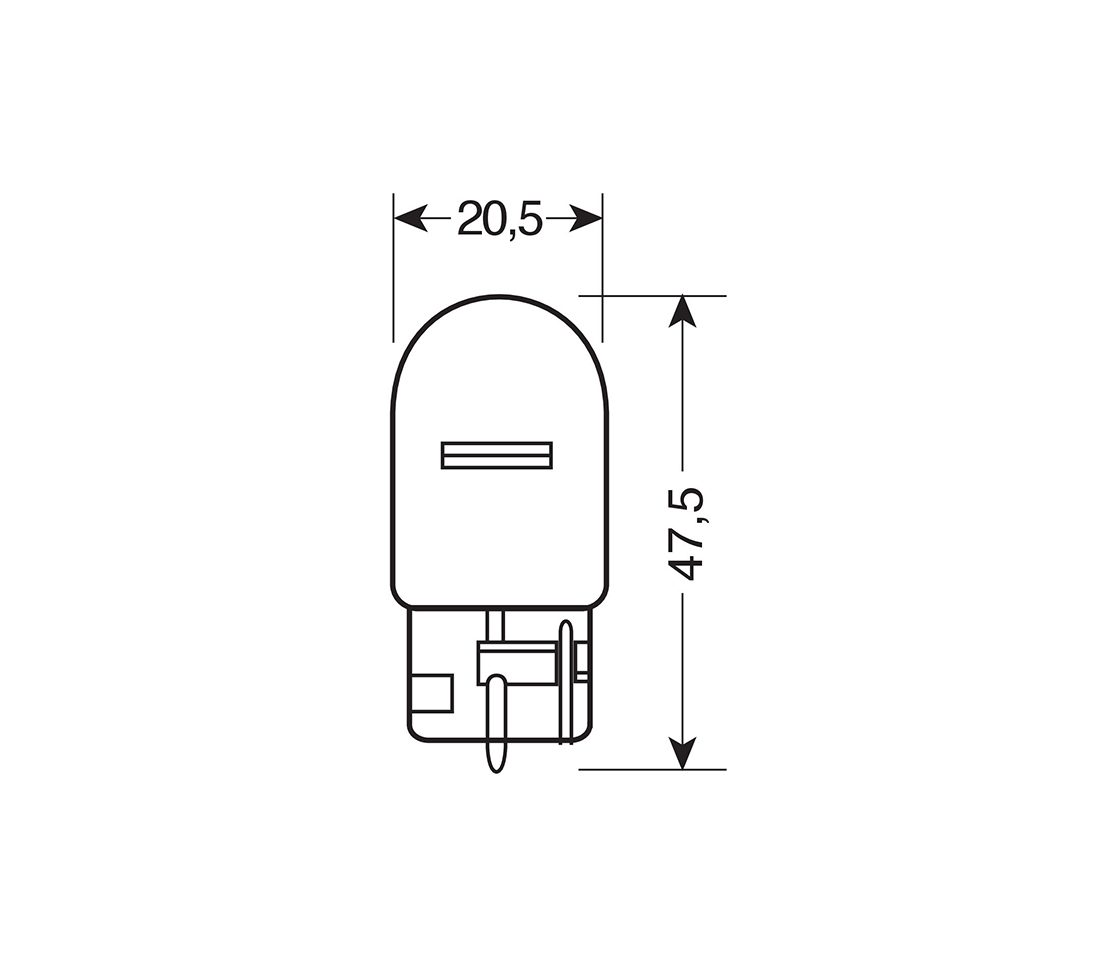 LAMPADA WY21W W3X16D LARANJA LAMPA