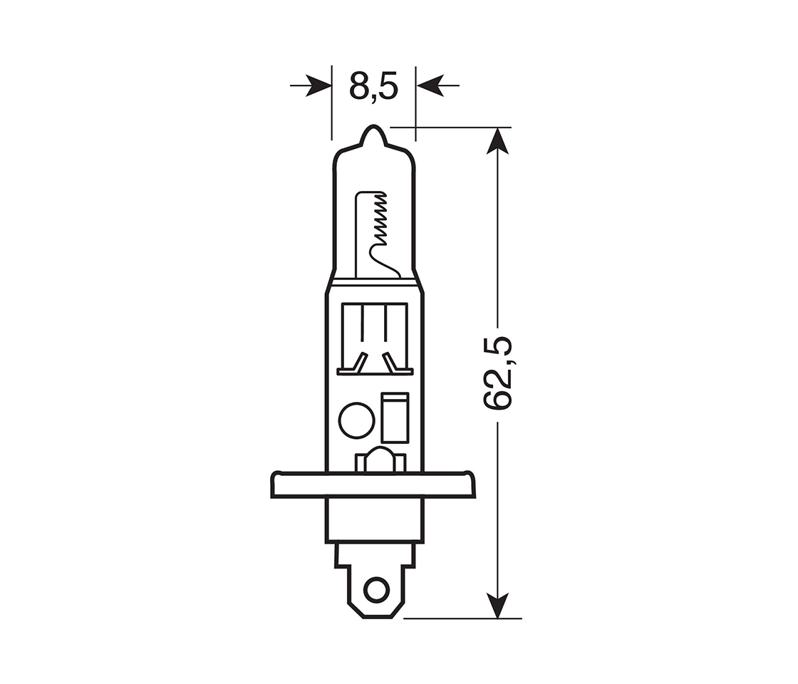 LAMPADA  H1 BLUE-XE 100W LAMPA