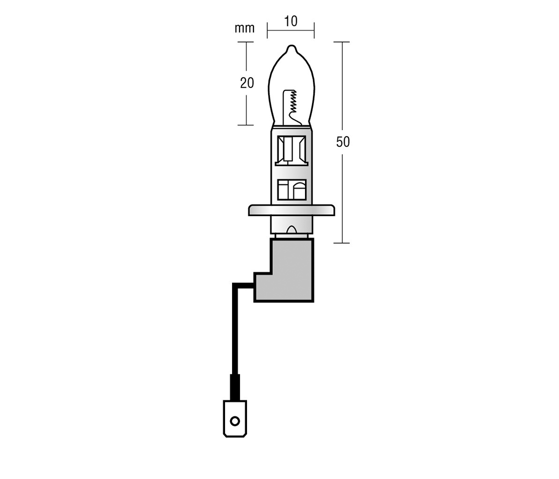 LAMPADA  H1 12V 100W ULTRA WHITE 5500K LAMPA