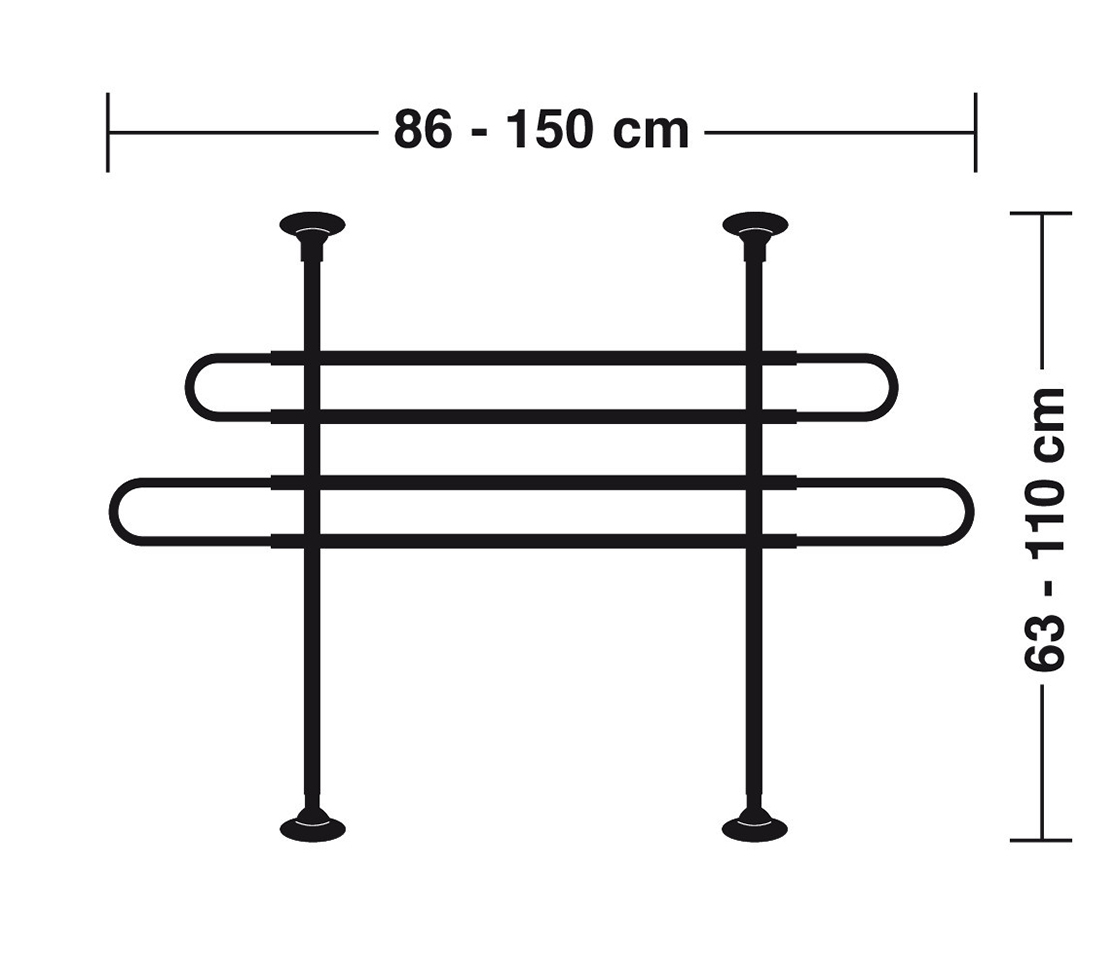 GRADE SEPARAÇÃO CARGA E ANIMAIS AJUSTÁVEL GRG-1 60415 LAMPA
