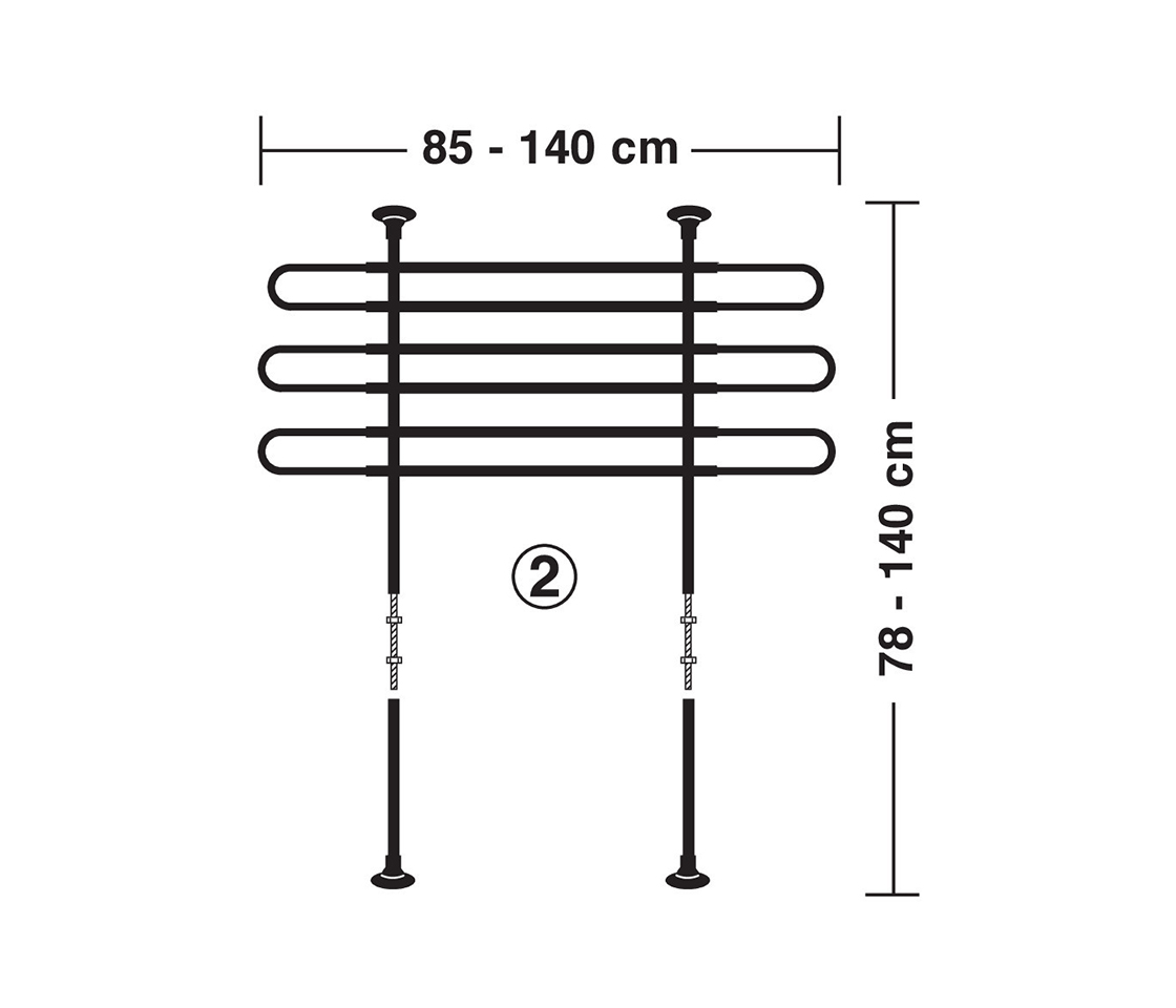 GRADE SEPARAÇÃO CARGA E ANIMAIS AJUSTÁVEL / EXTENSÍVEL GRG-4 CARPOINT