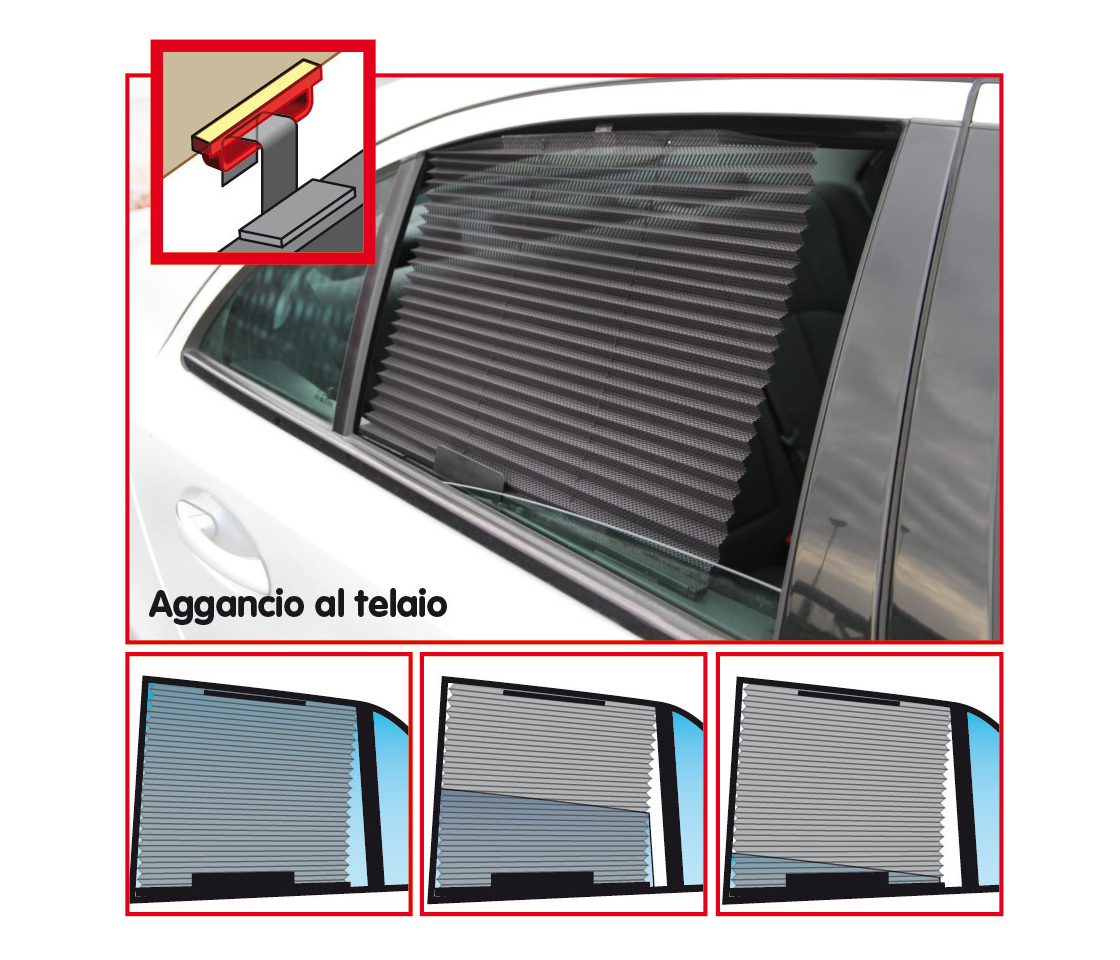 CORTINAS LATERAIS UNIVERSAIS PARA CARRO POLIESTER 46X60CM 66747 LAMPA