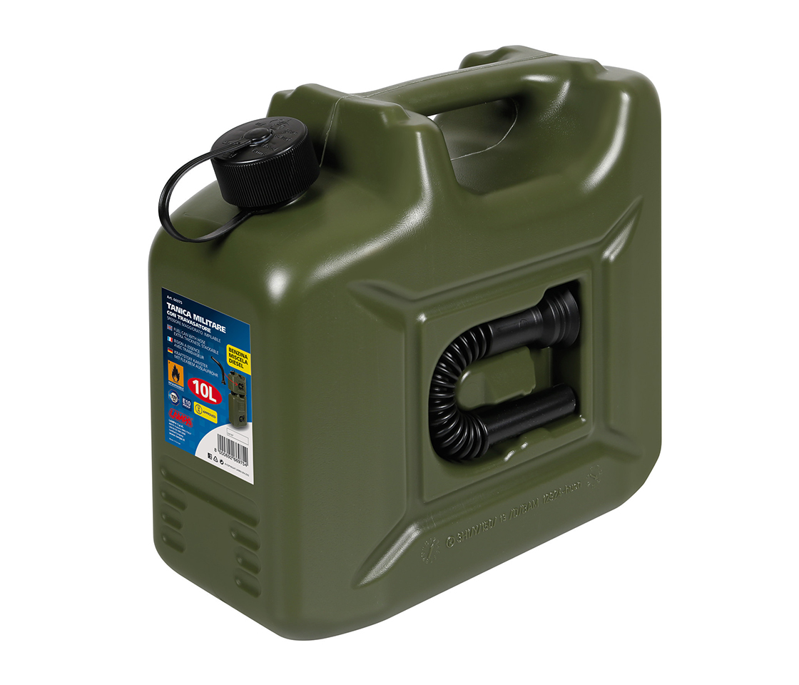 JERRYCAN TIPO MILITAR PLÁSTICO 10L 66975 LAMPA