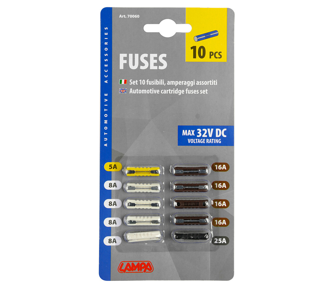 KIT 10 FUSÍVEIS TIPO BOSCH LAMPA