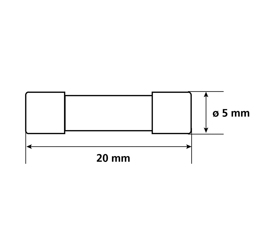 KIT 10 MICRO FUSÍVEIS TUBULARES VIDRO 70063 LAMPA