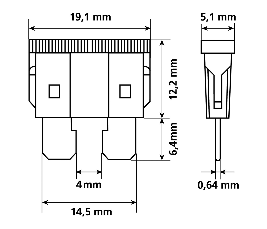 KIT 6 FUSÍVEIS 70070 LAMPA