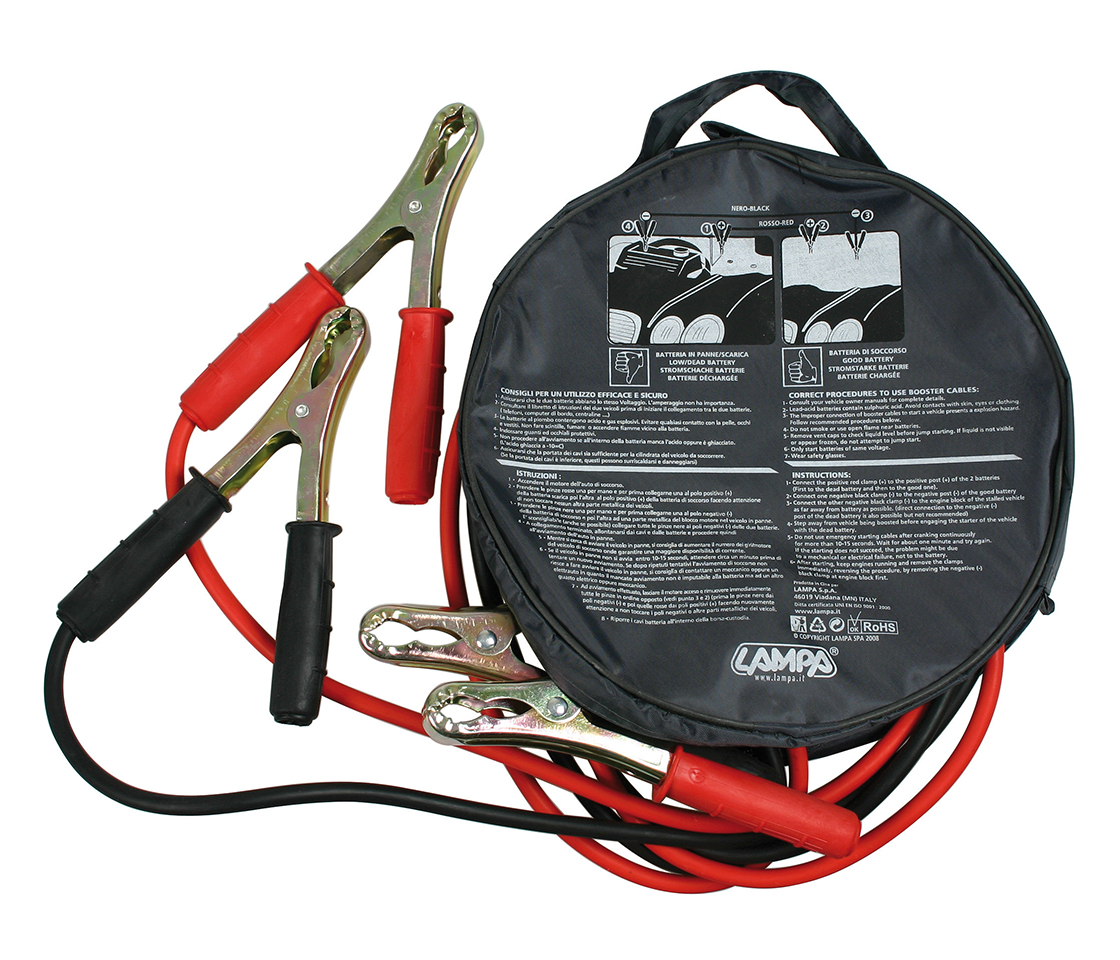 CABOS BATERIA / DESEMPANAGEM 12V 250CM 200AH 70122 LAMPA