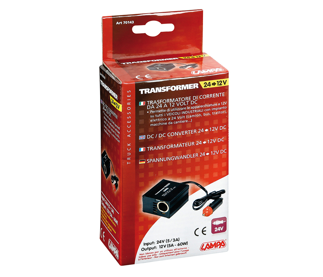 CONVERSOR DE ISQUEIRO 24V PARA 12V 70143 LAMPA