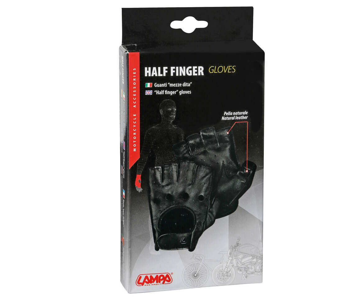 LUVAS PELE L PRETAS LAMPA