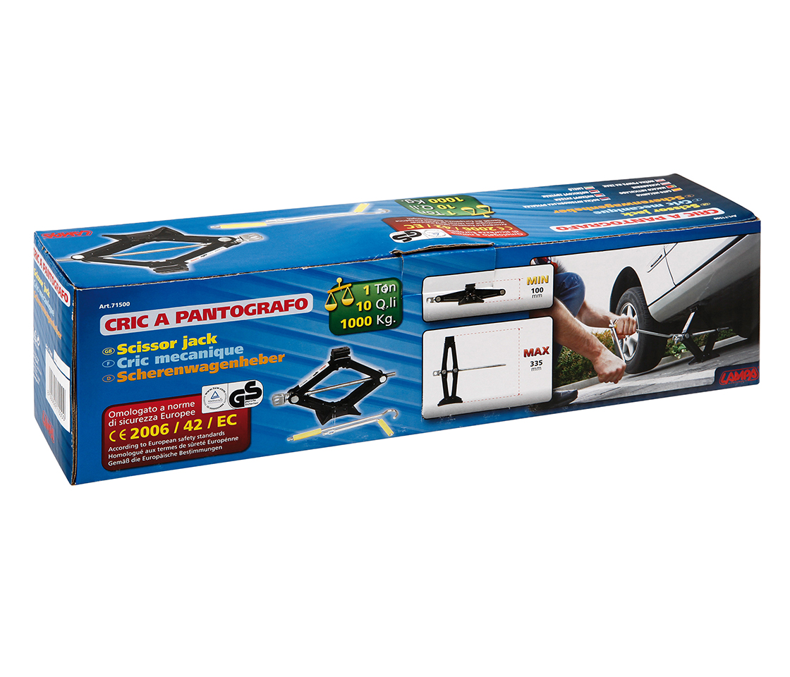 MACACO TIPO TESOURA 1000KG 100>335MM 71500 LAMPA