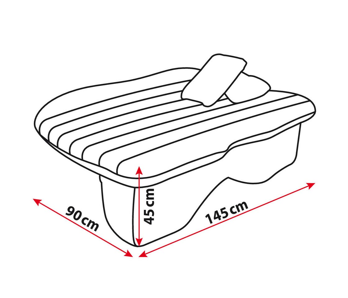 CAMA DE VIAGEM INSUFLÁVEL AIR BED+MINI COMPRESSOR12V LAMPA 72386