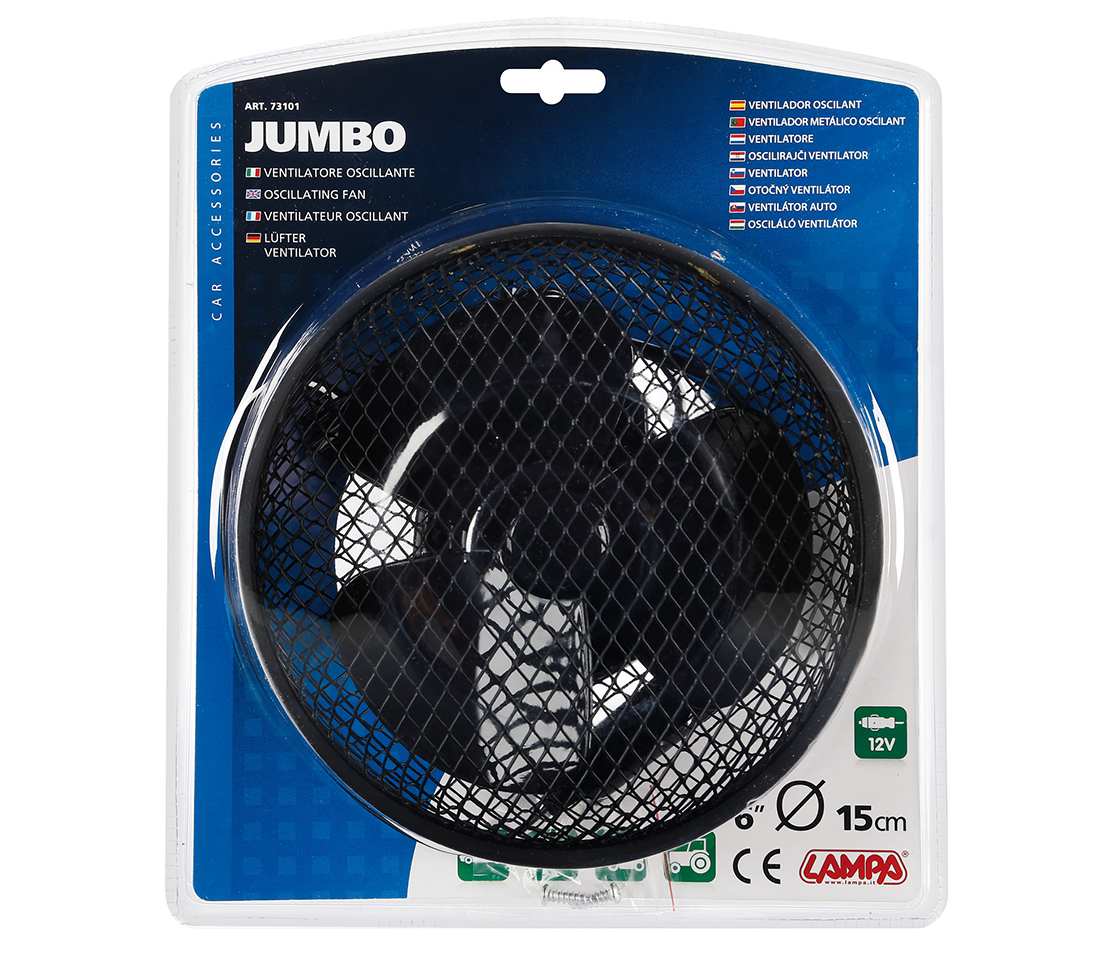 VENTOINHA METALICA COM BASE JUMBO 12V 73101 LAMPA