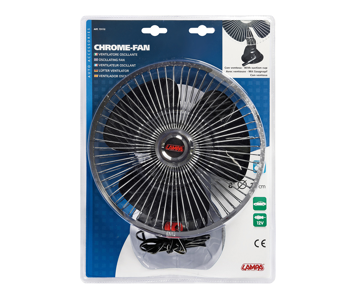 VENTOINHA METALICA COM BASE DE VENTOSA 12V 73112 LAMPA
