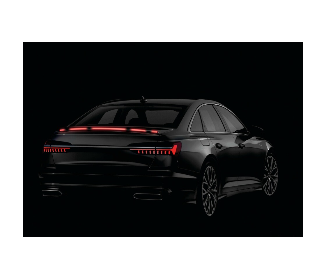 SPOILER CARBON LOOK ADESIVO COM LED VERMELHO 120CM - 12V LAMPA 73652