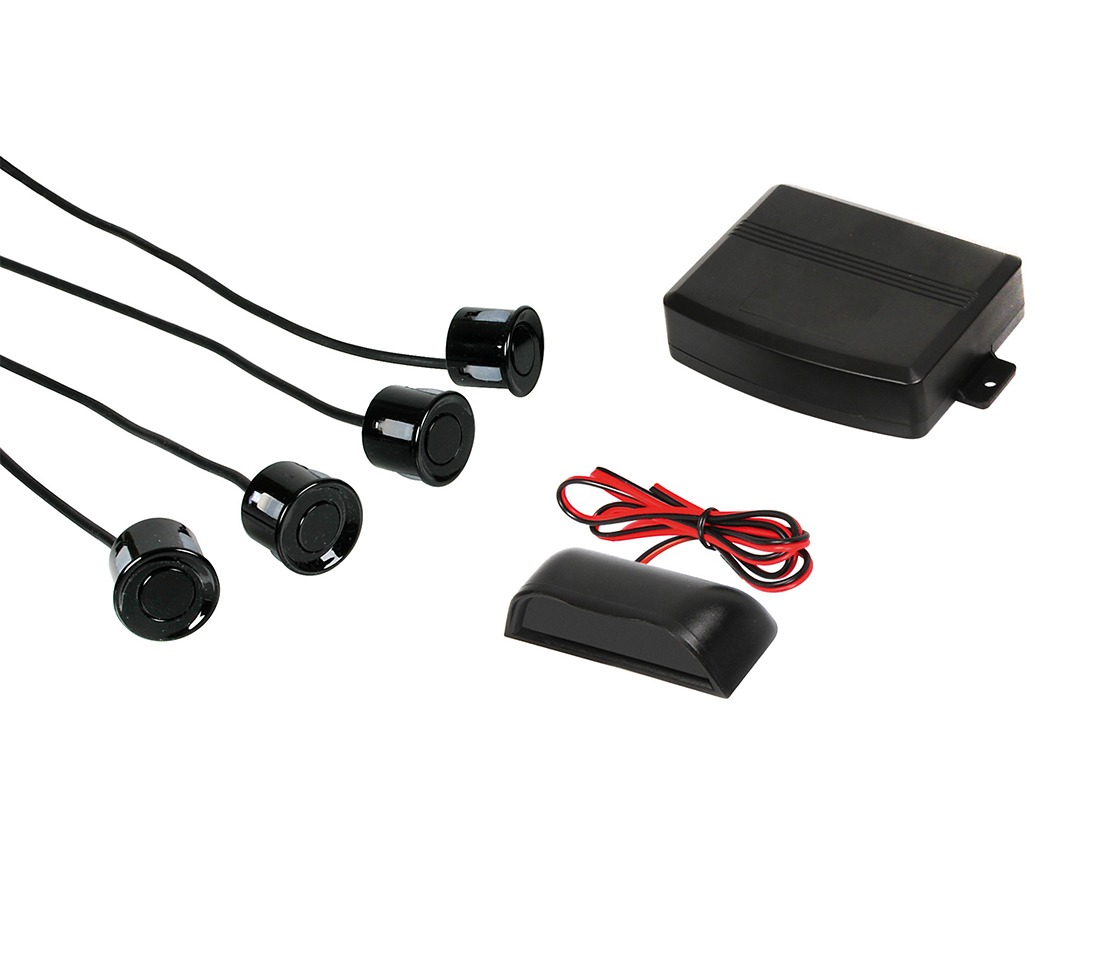 KIT 4 SENSORES ESTACIONAMENTO - COM DISPLAY - PRETO - WIRELESS 