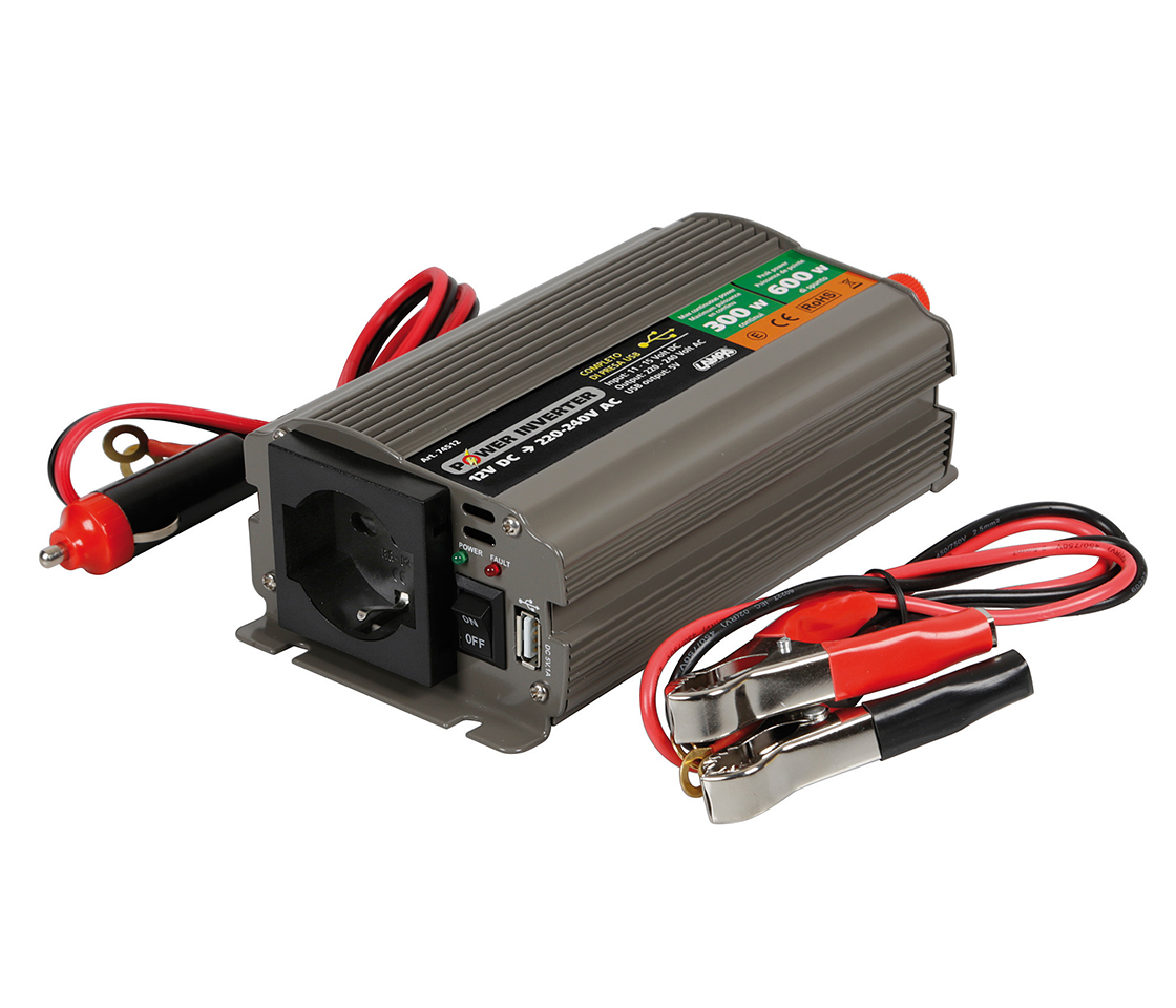 POWER INVERTER 12V MAX 300W 74512 LAMPA POWER INVERTER 12V MAX 300W 74512 LAMPA