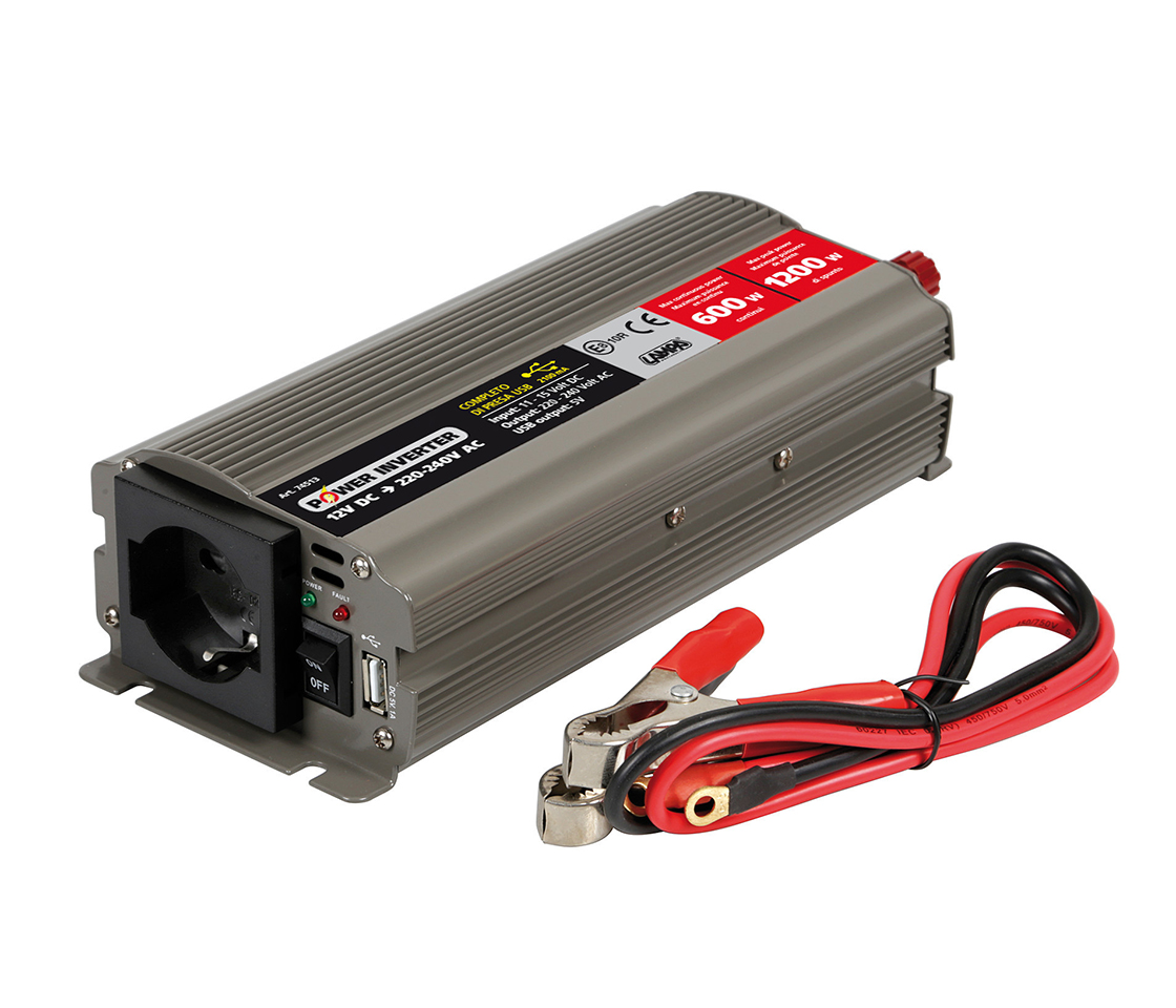 POWER INVERTER 12V 500W / 1000WMAX 74513 LAMPA POWER INVERTER 12V 500W / 1000WMAX 74513 LAMPA