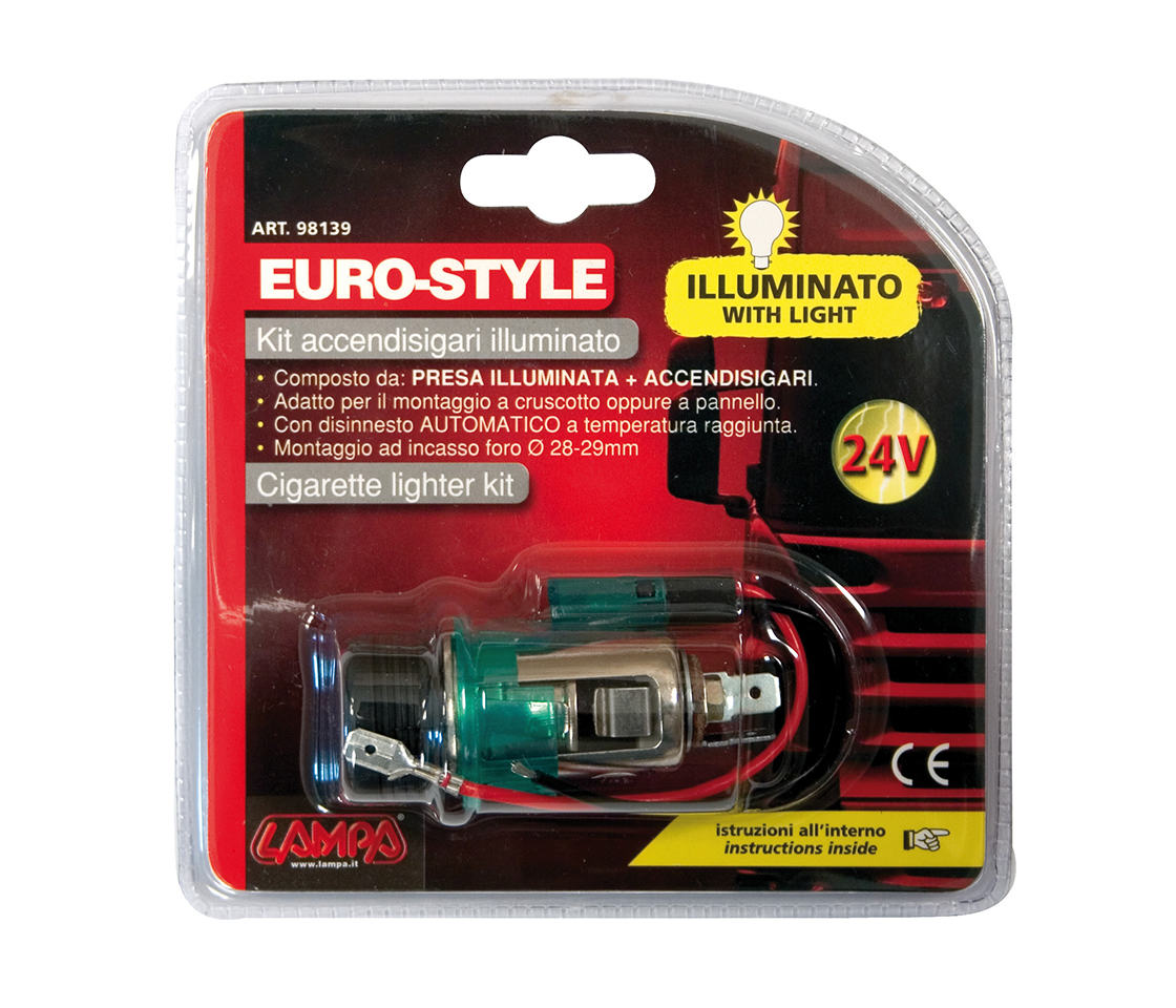 KIT ISQUEIRO COMPLET ILUMINAD EUROSTYLE 24V 98139 LAMPA