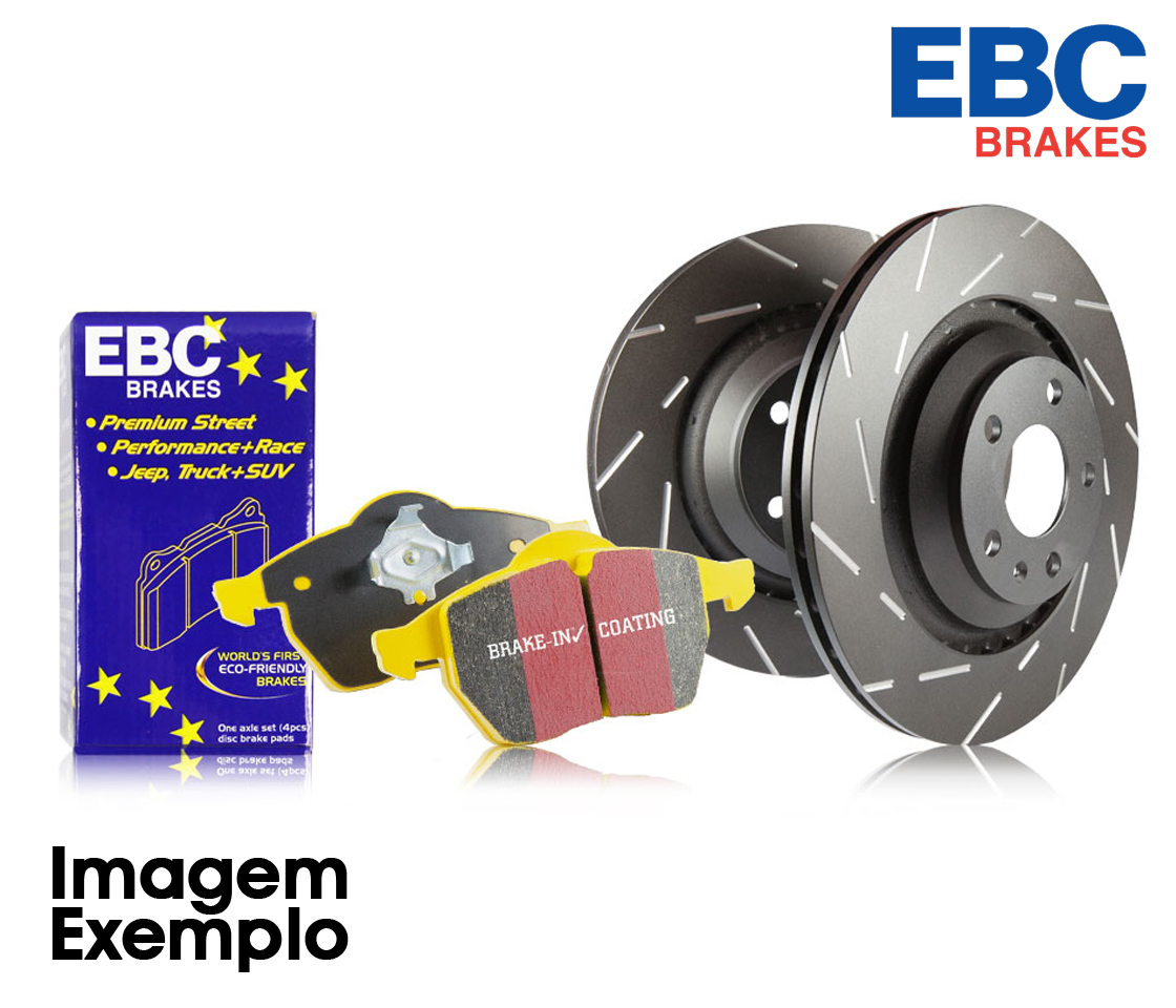KIT CALÇOS TRAVÃO + DISCOS TRAVÃO EBC BRAKES DP42105R+USR1663
